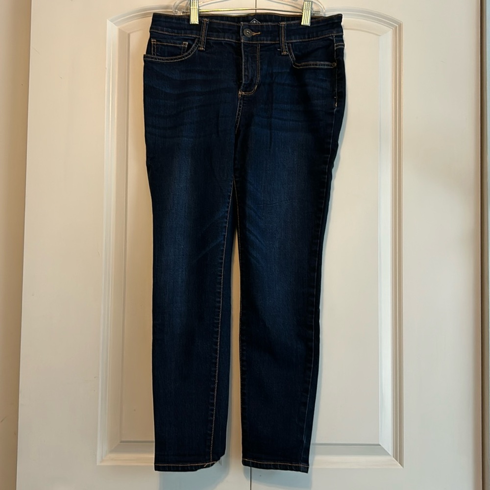 St John’s Bay Dark Wash Skinny Jeans, 8P